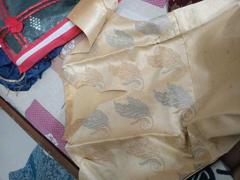 Elegant Silk Dress Material