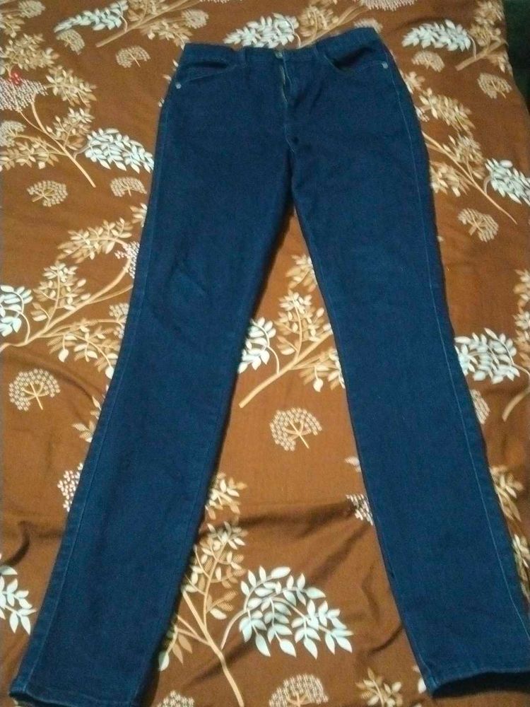 Classic Dark Wash Denim Jeans