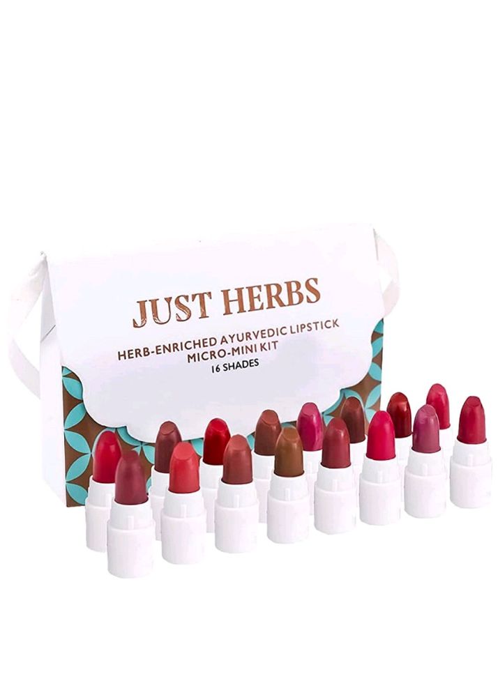 12 JUST HERBS LIPSTICK SAMBPLE KIT
