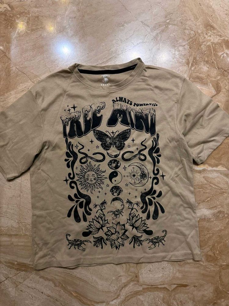 Graphic Print Oversized T-Shirt