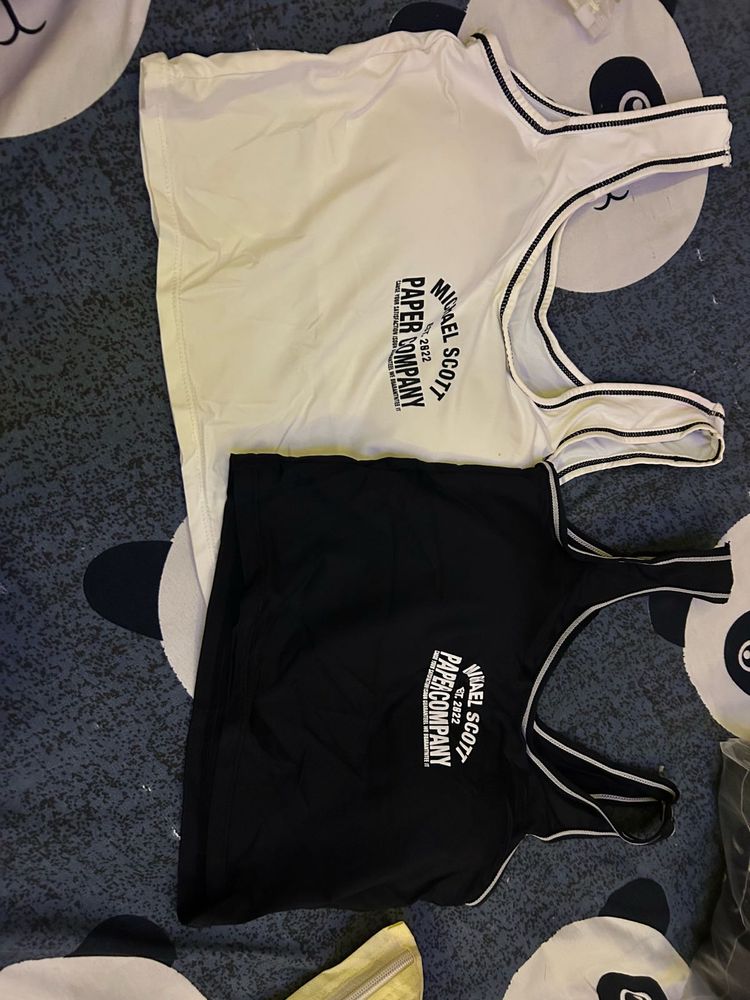 set of 2 Michael Scott Paper Company Tank Tops