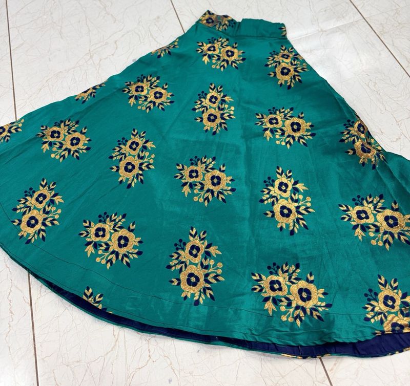 Teal Ethnic Skirt