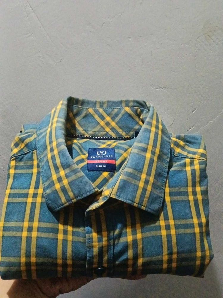 Men's Plaid Slim Fit Shirt