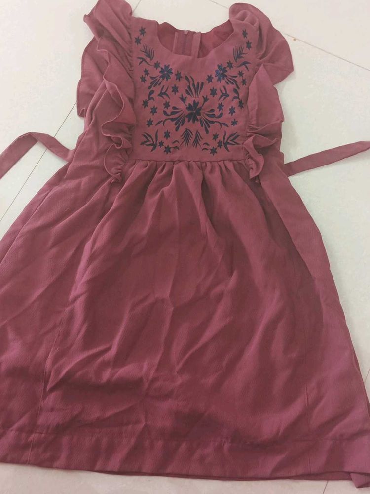 Purple Georgette Frock
