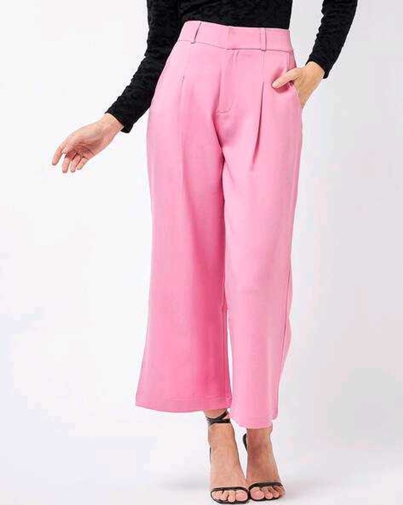 Pink Wide Leg Pants