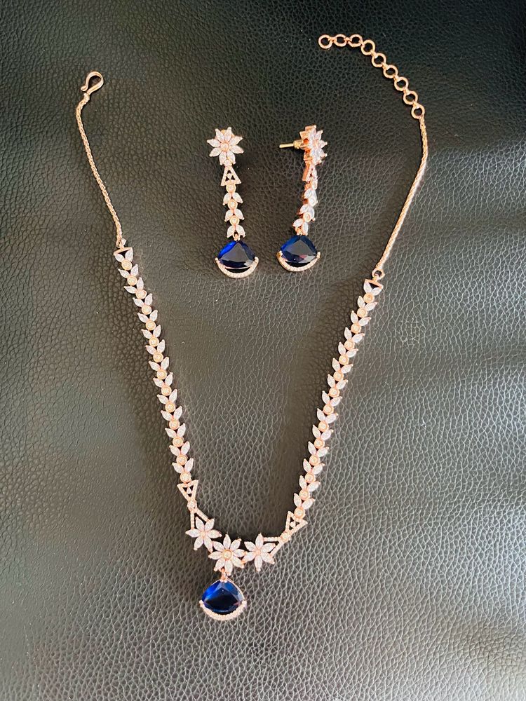 American Diamond Jewellery Set