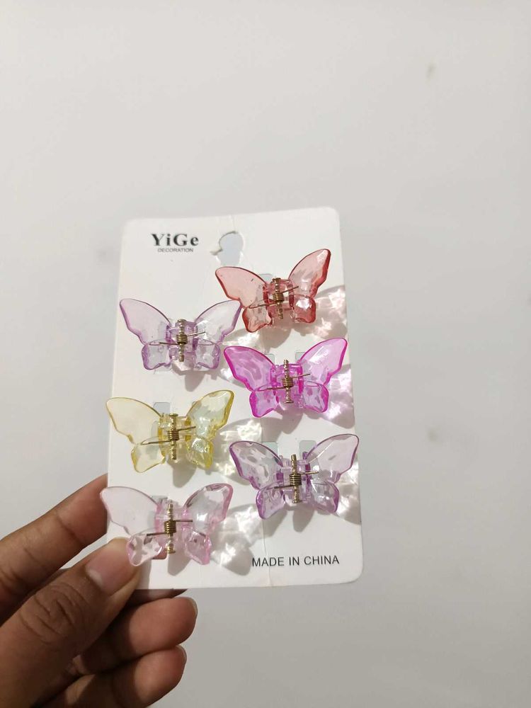 Butterfly Hair Clips Set