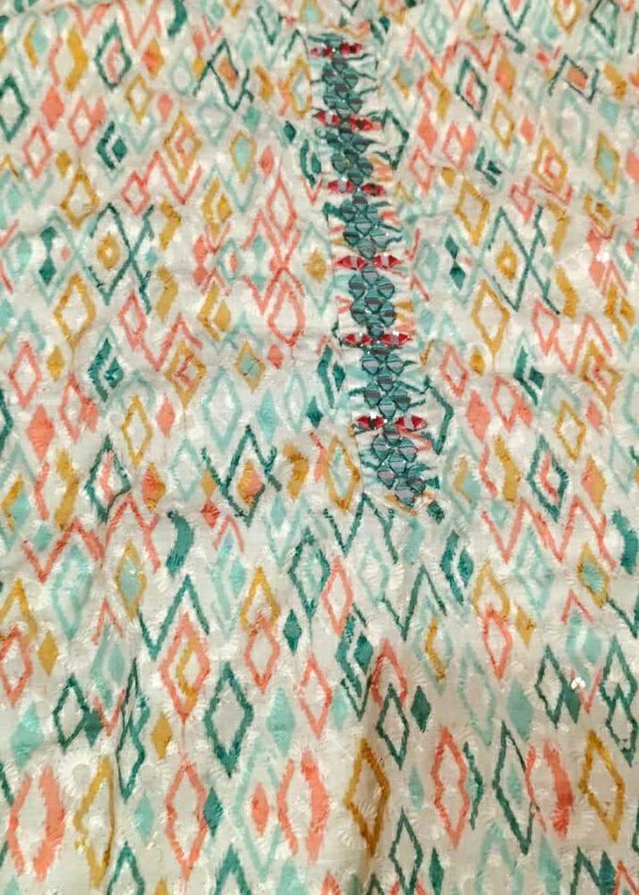 Bohemian Diamond Print Kurta Set