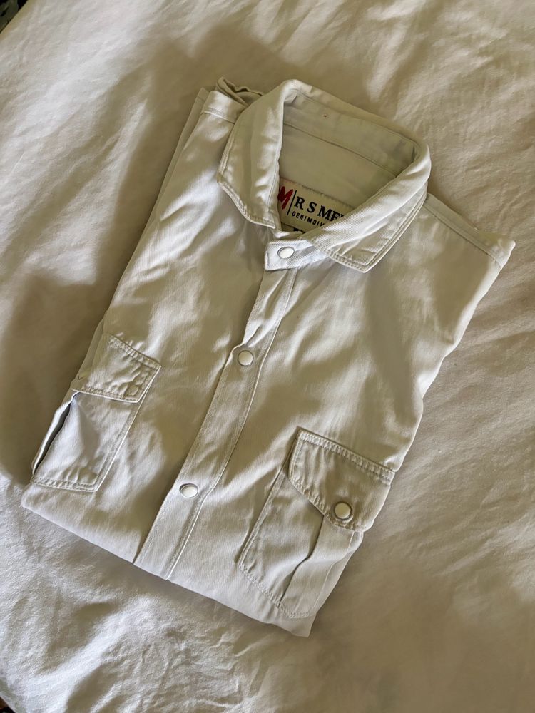 Denim White Tshirt