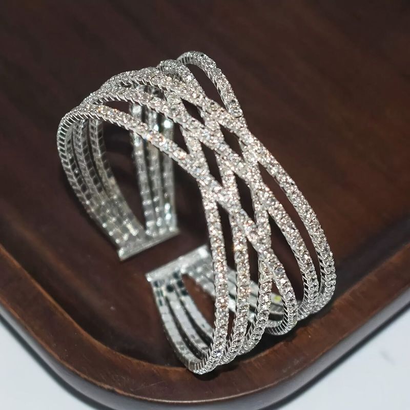 Sparkling Crystal Cuff Bracelet