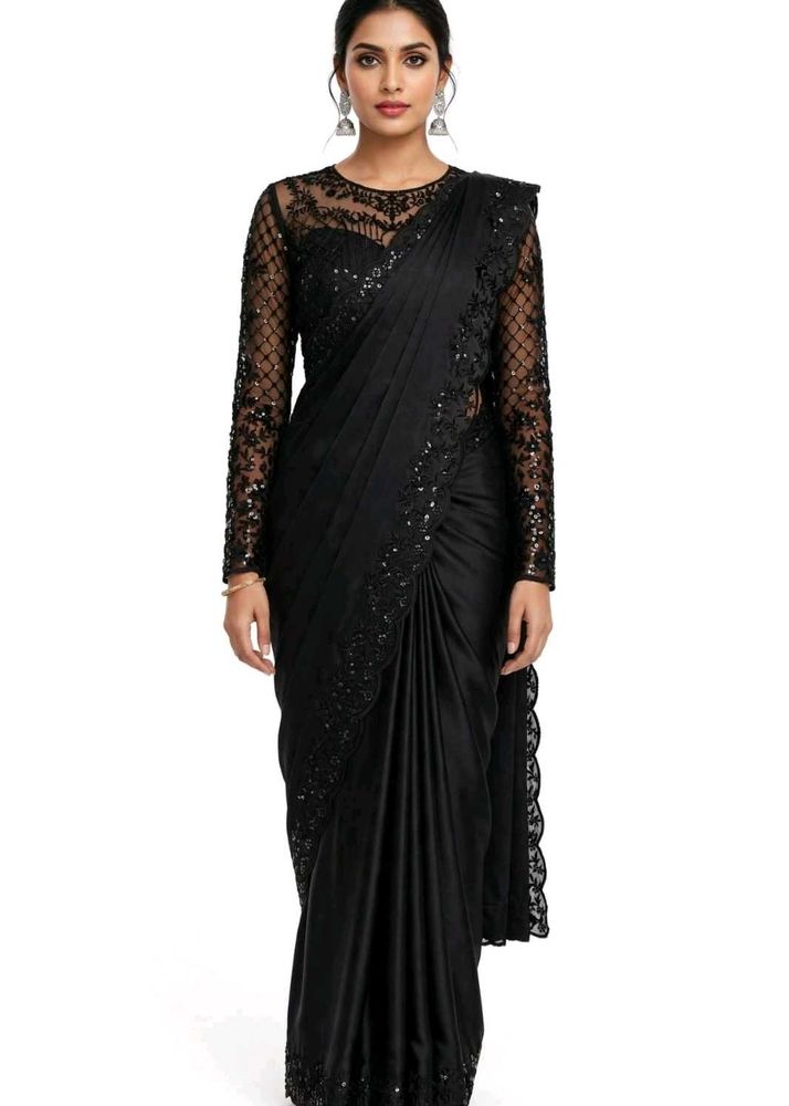 💚 Teej Offer Black Saree 💚