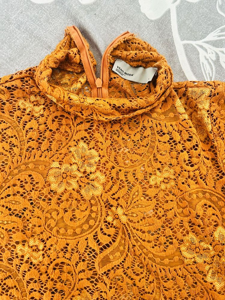 Vero Moda Lace High Neck Top