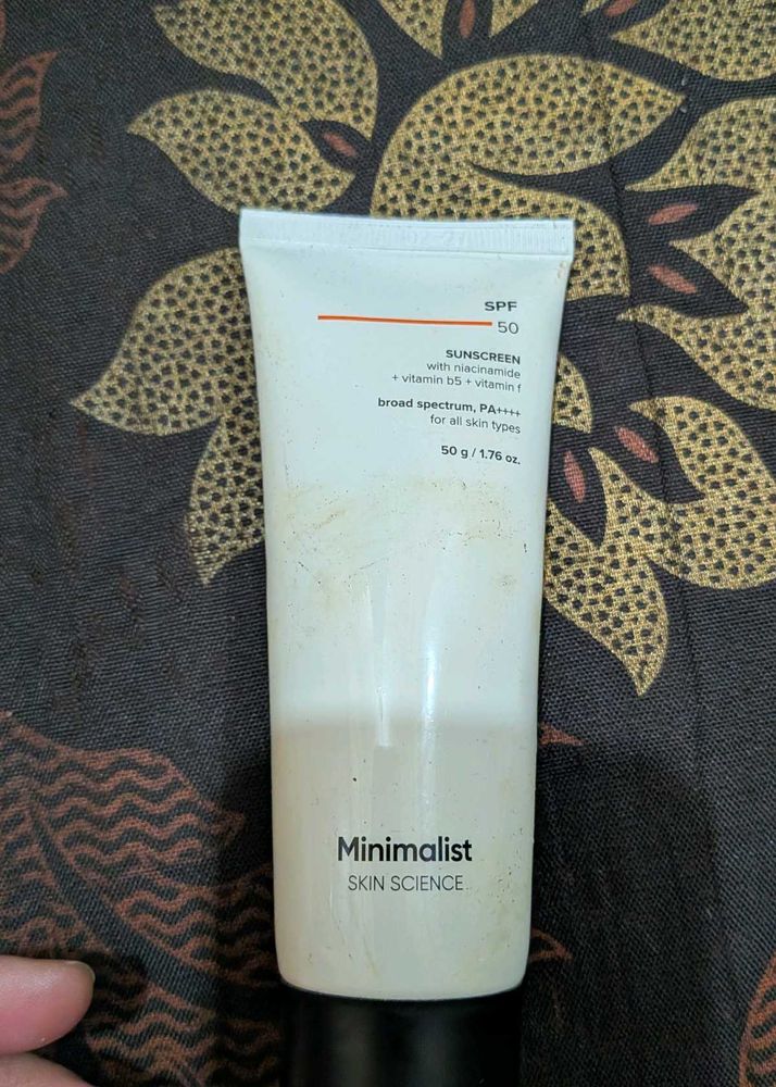 Minimalist Skin Science Sunscreen SPF 50
