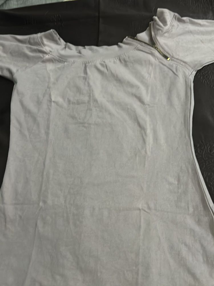 Gray Casual Dress