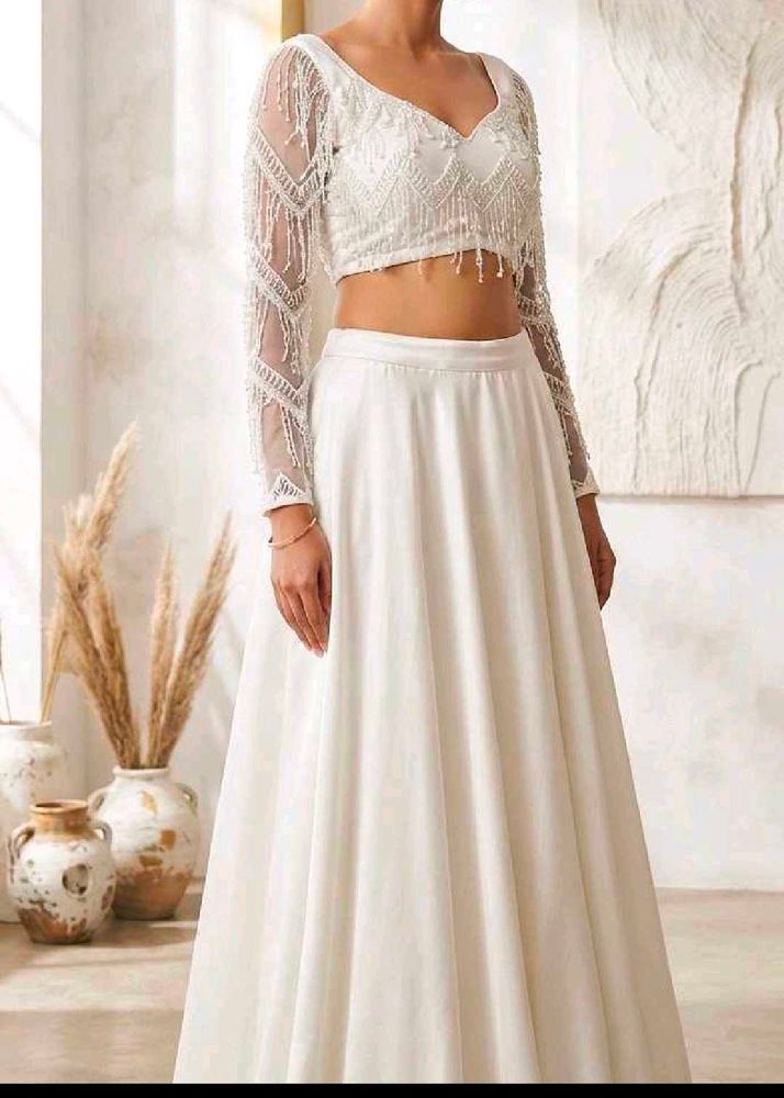 Elegant White Lehenga Choli
