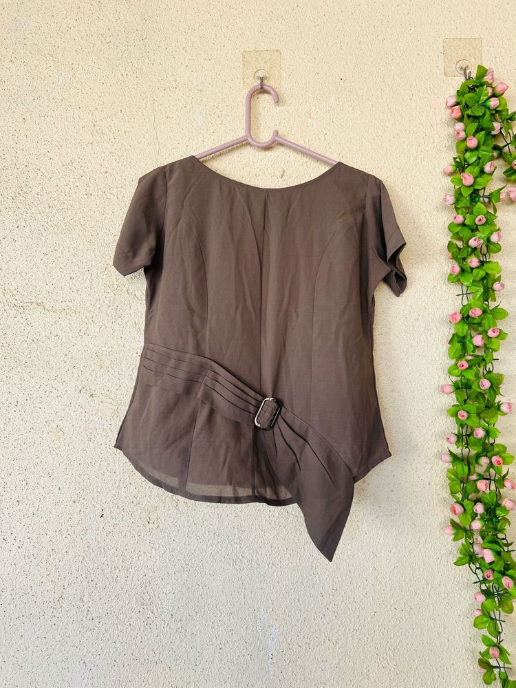Stylish Brown Tunic Top