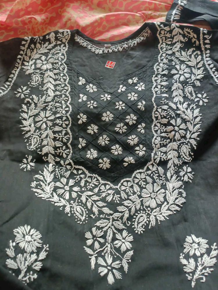Pure Chikankari Work Kurta