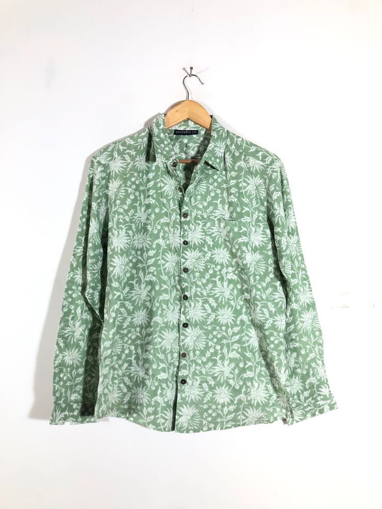 Green Printed Shirt (Women’s)