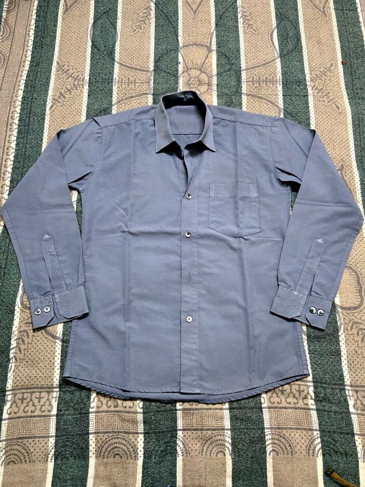 Men's Grey Formal Shirt