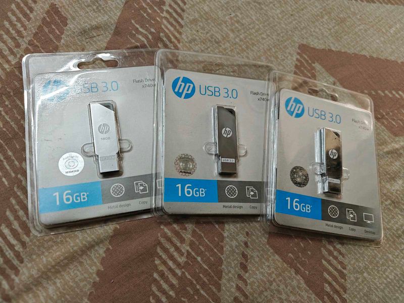 HP 16GB USB 3.0 Flash Drives (3 Pack)