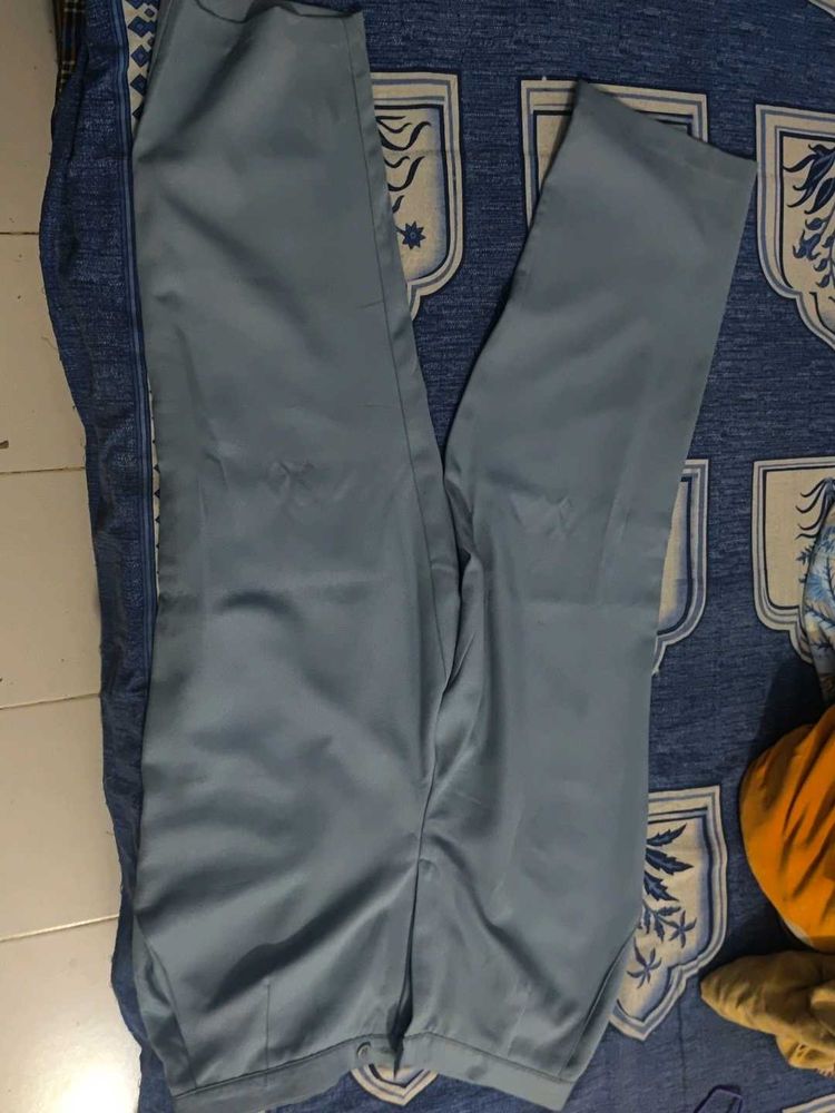 Light Blue Straight Leg Pants