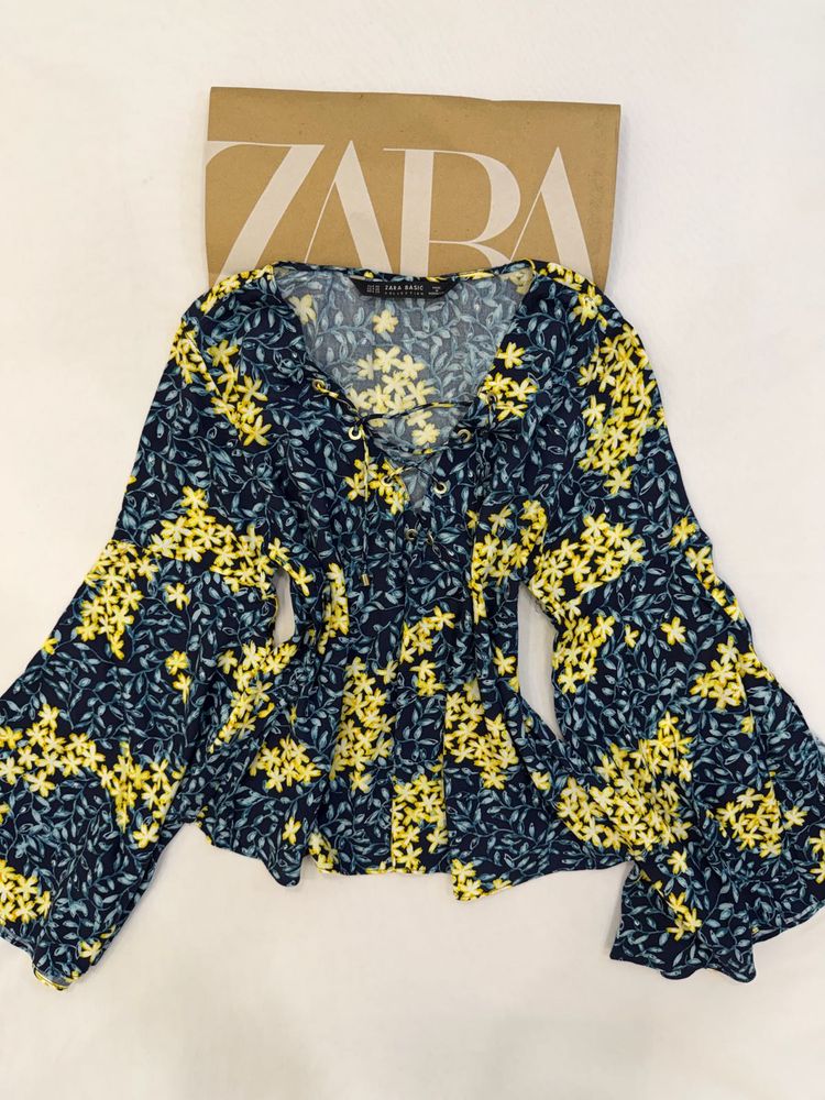 Zara Floral Print Blouse