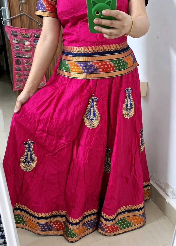Pink Navratri Lehenga Choli Set Festive wear
