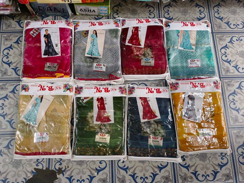 New B.N. Textile Sarees