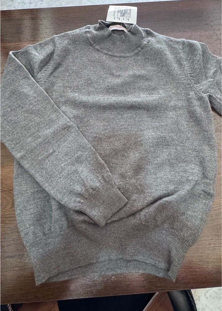 Gray Turtleneck Sweater