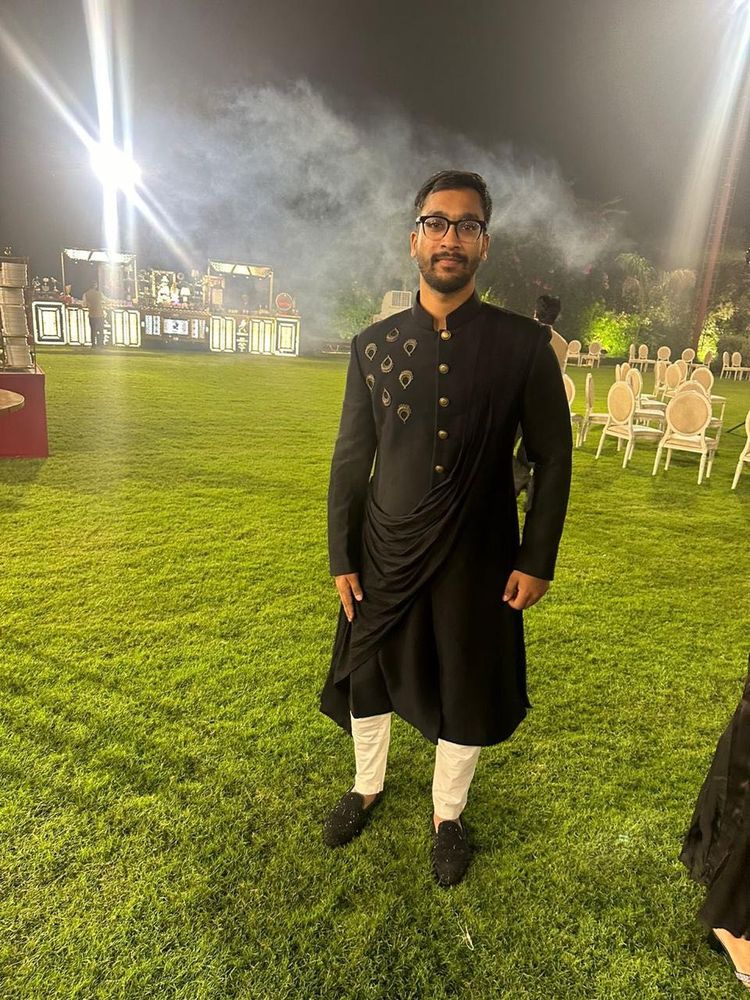 Eclipse Drape Sherwani with pants