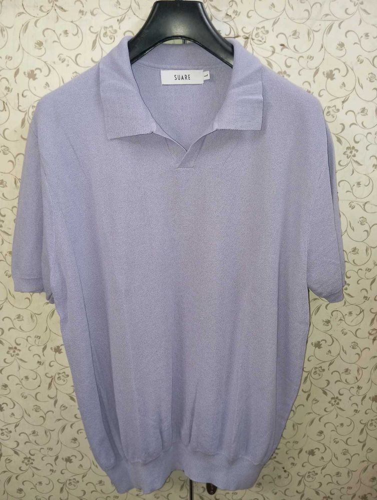 Men's knitted Polo t-shirt
