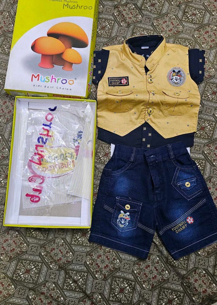 Cute Baby Boy Outfit 6M-12M Kids Bo