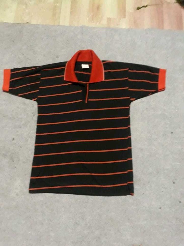 Striped Polo T-Shirt