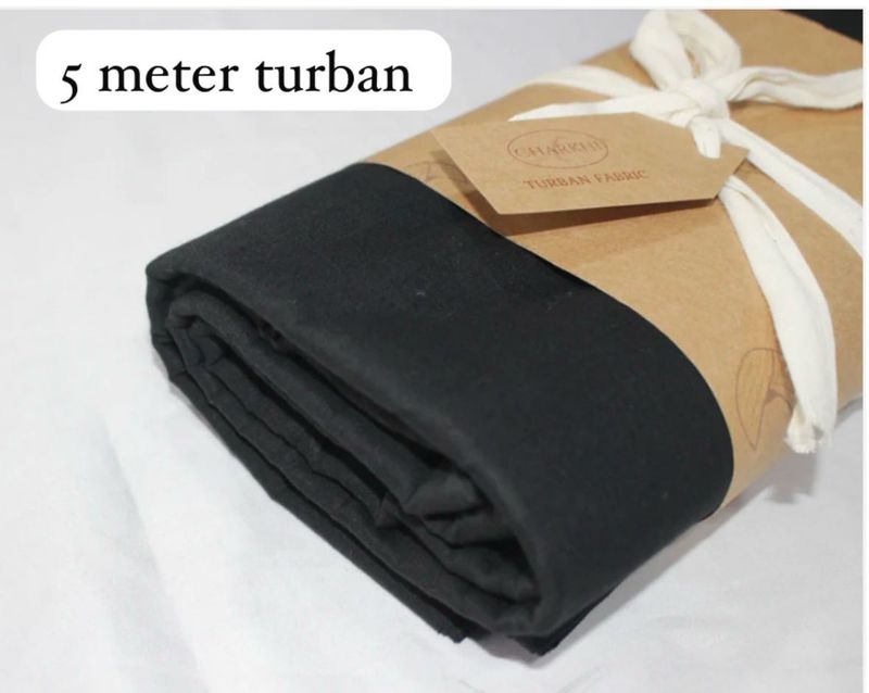 5 Meter Black Turban Fabric