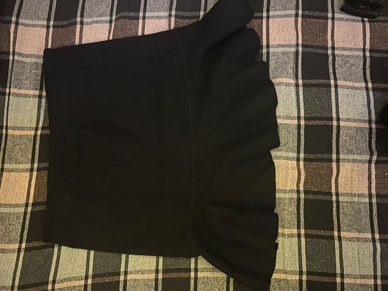 Black Ruffle Skirt