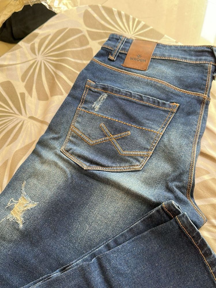WROGN Low Distress Denim Jeans *Only Cash Offers*