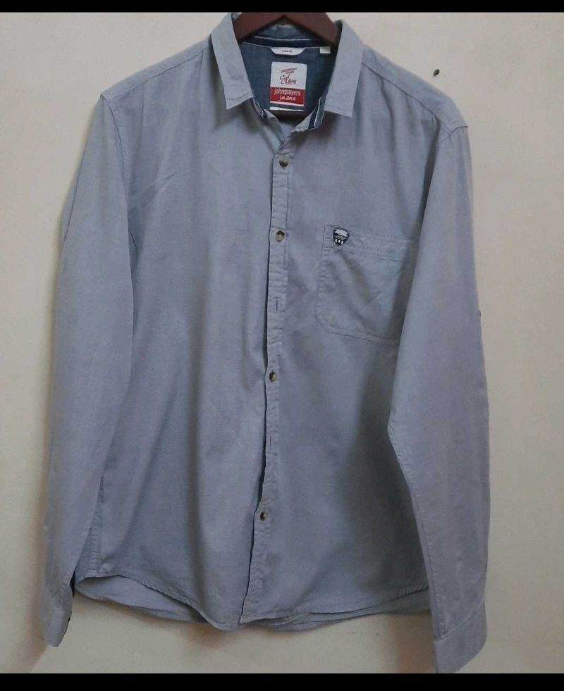 John players Men's Light Blue Shirt