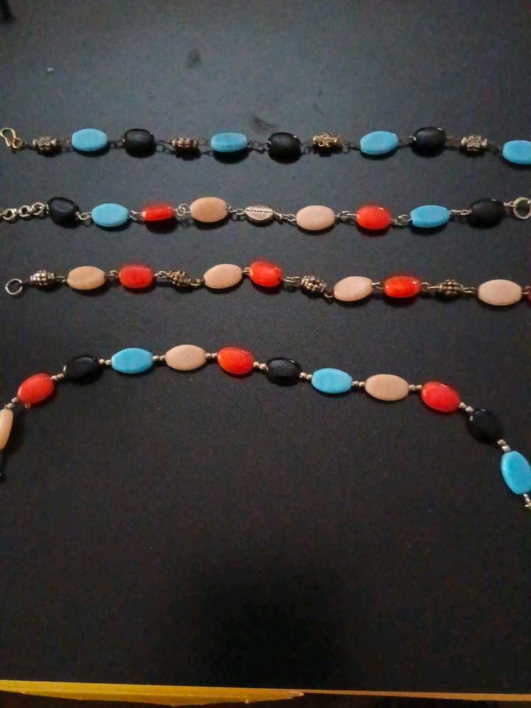 Colorful Beaded Bracelets Set