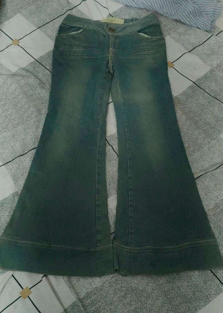 thrifted korean y2k vintage wash jeans