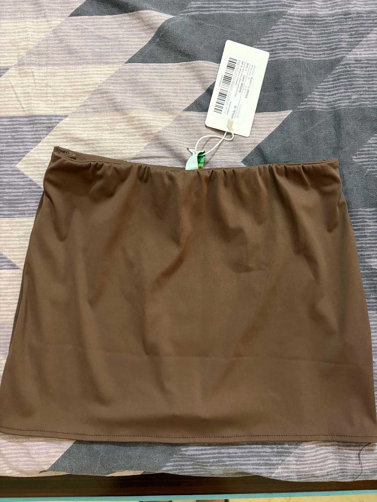 Newme Brown Mini Skirt with Tags