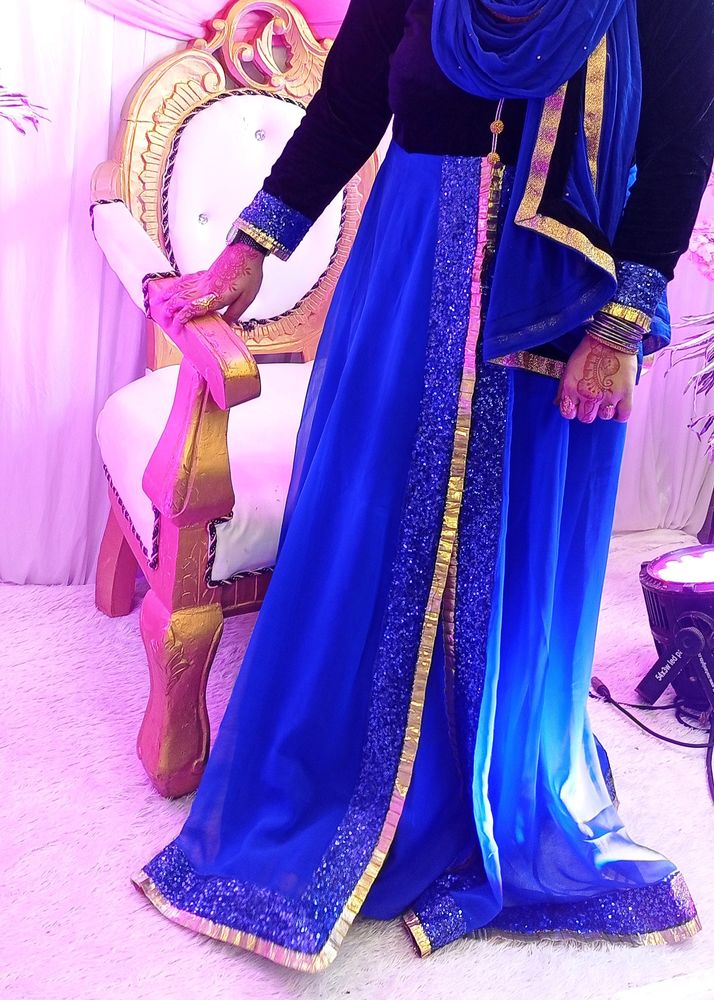blue gown