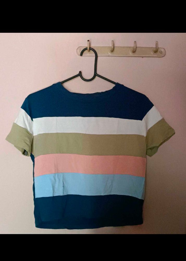 Striped Crop Top