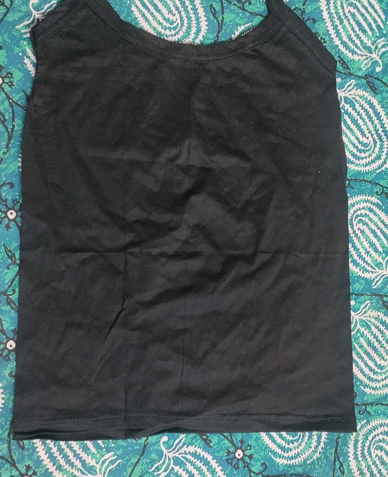 Cotton Black Camisole