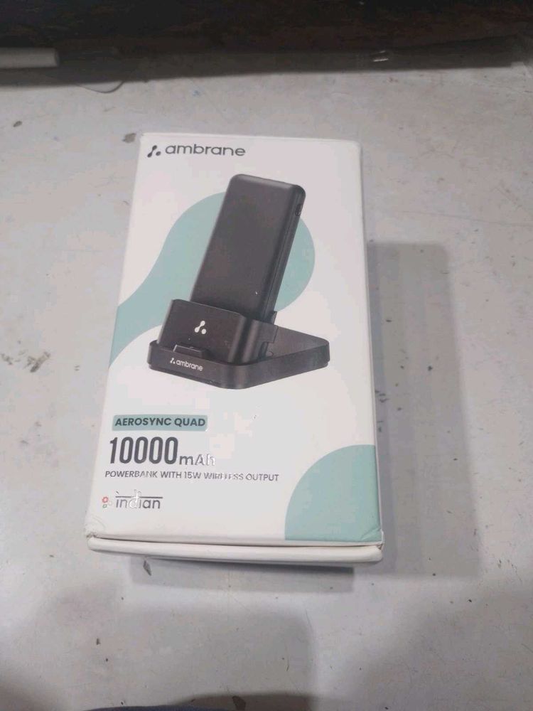 Wireless charging Power bank ambrane