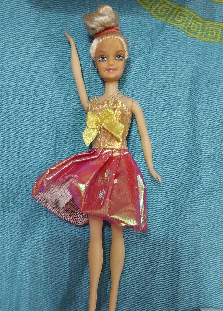 Sparkling Doll with Pink Skirt