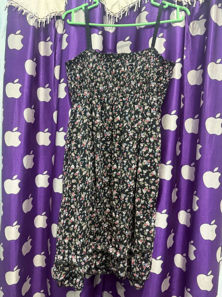 Charming Floral Print Sundress
