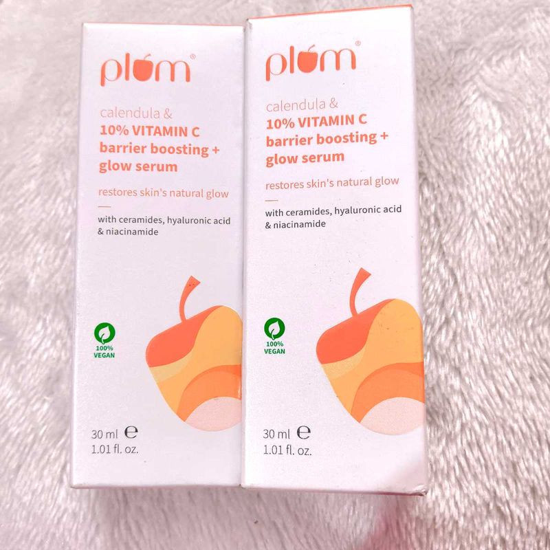 COMBO OF 2 Plum Calendula Vitamin C Glow Serum