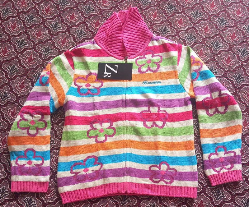 Colorful Benetton Knit Jacket