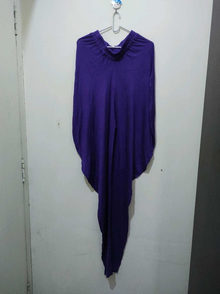 Purple Viscose Dhoti Salwar