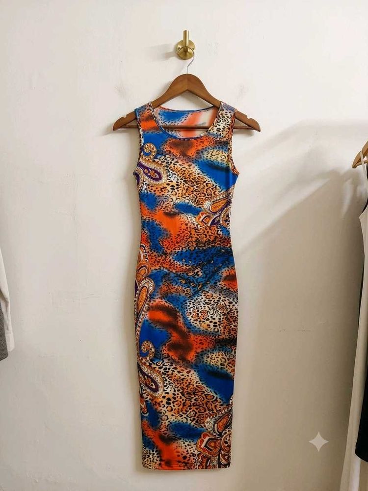 🧡💛Vibrant Sleeveless Bodycon Dress